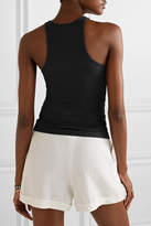 Thumbnail for your product : ATM Anthony Thomas Melillo Ribbed Stretch-micro Modal Tank - Black