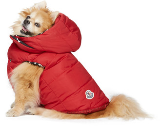 MONCLER GENIUS Reversible Red Poldo Dog Couture Edition Sweater Knit Jacket