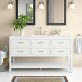 Thumbnail for your product : Beachcrest Home Willey 60" Single Bathroom Vanity Set