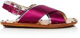 Thumbnail for your product : Marni Women's Samsy Satin Crisscross Slingback Sandals