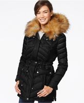 Thumbnail for your product : Laundry by Shelli Segal Faux-Fur-Collar Puffer Down Coat