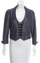 Thumbnail for your product : Robert Rodriguez Collarless Button-Up Jacket
