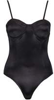 Thumbnail for your product : boohoo Daisy Satin Cupped Bodysuit