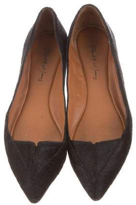 Elizabeth and James Ponyhair Pointed-Toe Flats