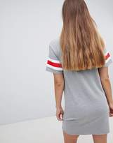 Thumbnail for your product : PrettyLittleThing Stripe Sleeve T-Shirt Dress