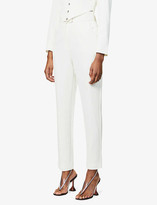 Thumbnail for your product : Lavish Alice High-rise tapered crepe trousers
