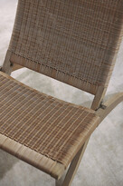 Thumbnail for your product : terrain Folding Teak + Wicker Armless Chair