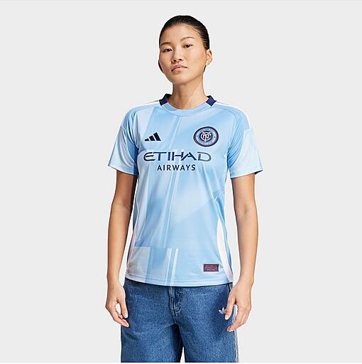 adidas Women's New York City FC 25/26 Home Jersey in Bahia Light Blue | Size: XS
