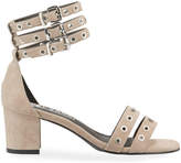 Thumbnail for your product : Sol Sana Sugar Heel Grommet Suede Sandals