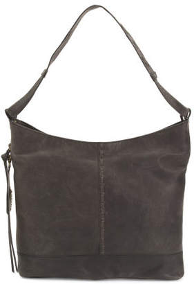 Leather Distressed Labelle Hobo