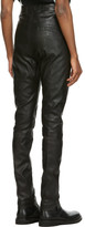 Thumbnail for your product : Ann Demeulemeester Black Leather Trousers