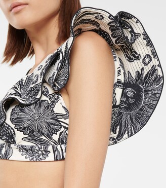 Johanna Ortiz Lariat printed bikini top