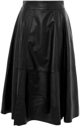 Boutique **leather a-line circle skirt