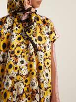 Thumbnail for your product : Richard Quinn Floral Print Silk Twill Scarf - Womens - Multi