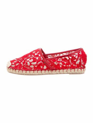 Espadrille Flats Lace | Shop the worldâs largest collection of fashion | ShopStyle