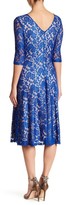 Thumbnail for your product : Sangria AMYKV27 Tea Length Floral Flared Dress