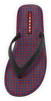 Thumbnail for your product : Prada Dotted Flip-Flop, Red/Blue