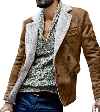 Lightweight Work Jacket Men Plus Size Winter Coat Lapel Collar