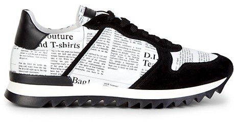 newspaper sneakers