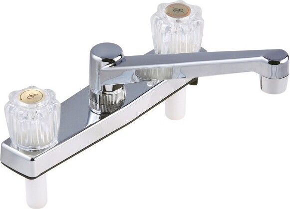 HomePlus HomePlusTwoHandleChromeKitchenFaucet