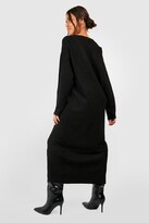 Thumbnail for your product : boohoo Slouchy Soft Knit Maxi Knitted Dress