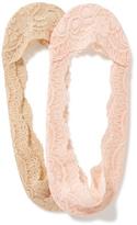 Thumbnail for your product : Old Navy Lace-Trim No-Show Liner-Sock 2-Pack for Women