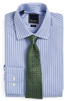 Thumbnail for your product : David Donahue Men's Regular Fit Stripe Dress Shirt