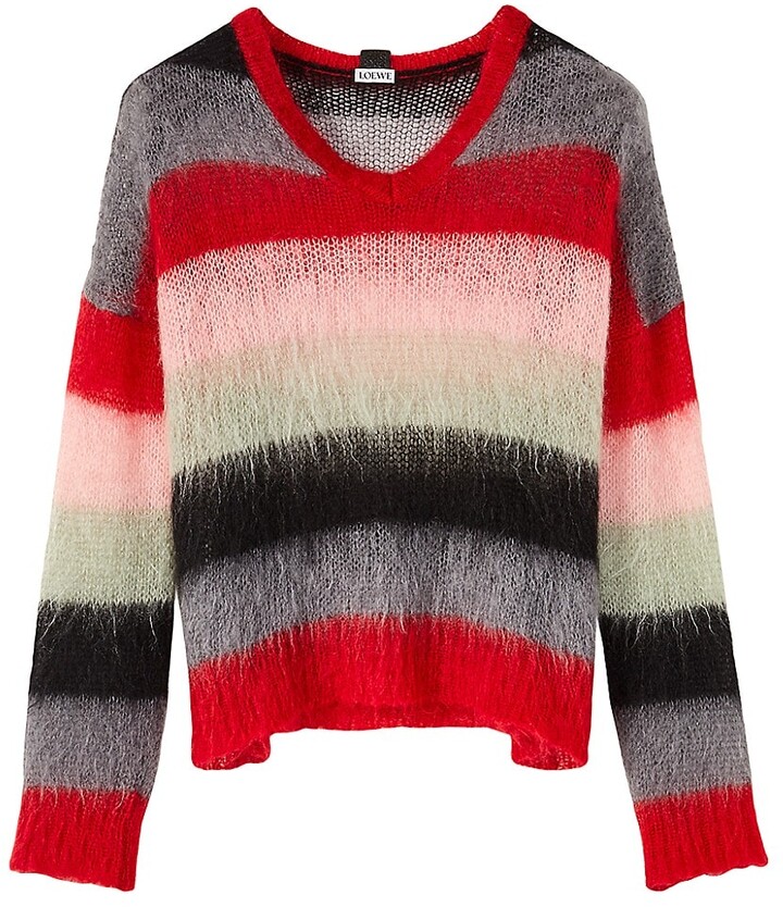 YOURS Stripe Fine Knit Jumper With Drop Shoulder Sleeves 16-28 BNWT £22.99 Pink