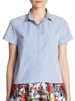 Thumbnail for your product : Alice + Olivia Koi Oxford Button-Down Shirt