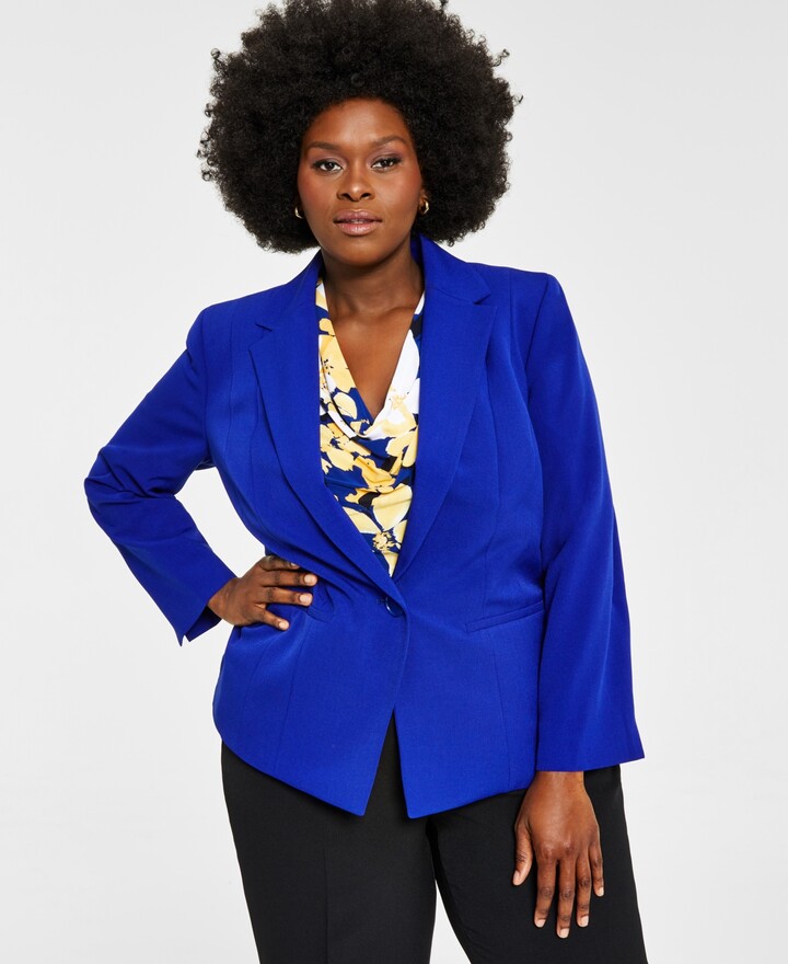 kasper one button jacket