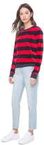 Thumbnail for your product : Juicy Couture Striped Stretch Velour Pullover