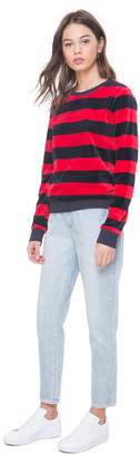 Juicy Couture Striped Stretch Velour Pullover
