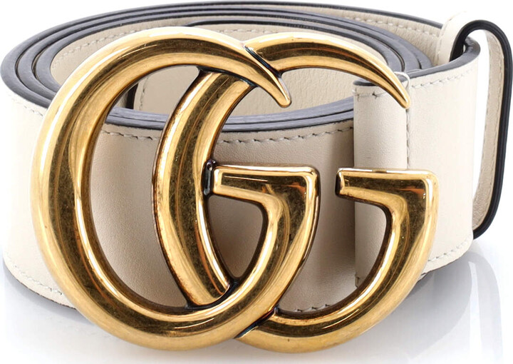 GUCCI GG Marmont Belt Leather Wide