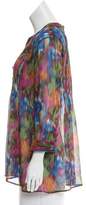 Thumbnail for your product : Cynthia Steffe Tie-Dye Print Button-Up Top