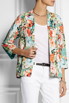 Thumbnail for your product : Etro Cropped printed crepe jacket