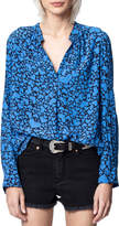 Thumbnail for your product : Zadig & Voltaire Tink Heart-Print Long-Sleeve Top