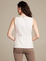 Thumbnail for your product : Banana Republic Ivory Faux-Leather Top