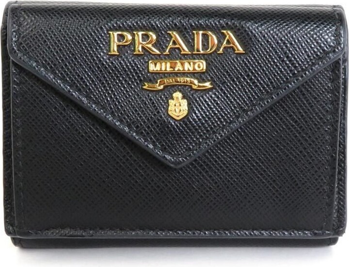 Pre-owned Prada Saffiano Leather Wallet