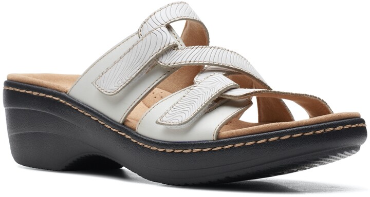 Clarks White Women's Sandals | ShopStyle