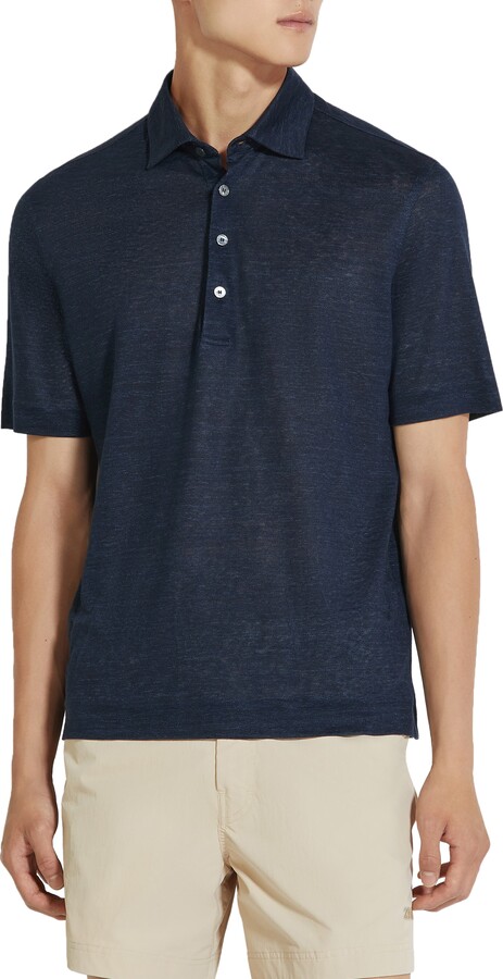 Ermenegildo Zegna Linen Polo