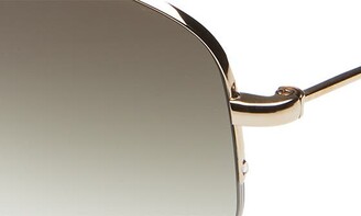Oliver Peoples Strummer 63mm Oversize Gradient Aviator Sunglasses