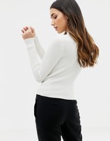 Thumbnail for your product : ASOS DESIGN high neck sweater with embellishment