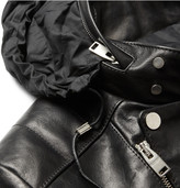 Thumbnail for your product : Balenciaga Hooded Leather Biker Jacket