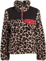 Thumbnail for your product : Veronica Beard Kylan Leopard-Printed Sherpa Pullover