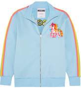 Moschino - + My Little Pony Embroidered Cotton-blend Jersey Sweatshirt - Light blue