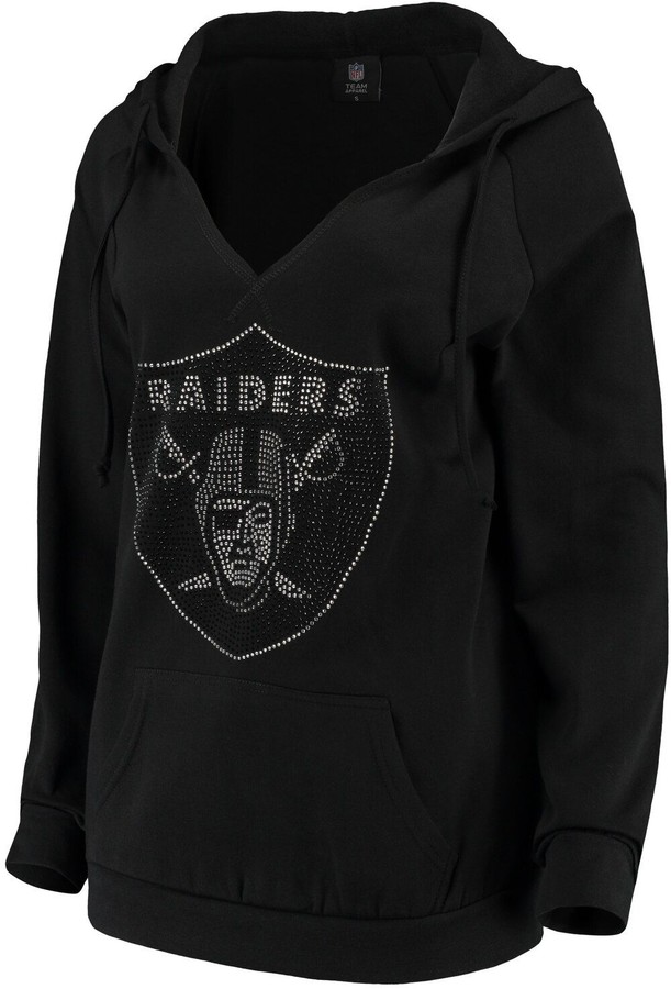 oakland raiders bling hoodie