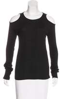 Thumbnail for your product : Frame Denim Cutout-Accented Ribbed Top
