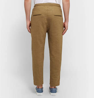 The Lost Explorer Boiled Wool And Cotton-Blend Drawstring Trousers