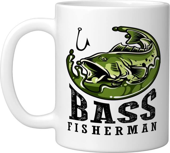 USA bass pro shop fishing tournament champions Patriotic anglers American Bass Pro whisperer fisherman Ceramic Mug, White