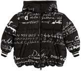 Thumbnail for your product : Dolce & Gabbana Logo Printed Nylon Down Jacket